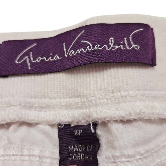 Gloria Vanderbilt white capri 16P - Picture 4 of 7